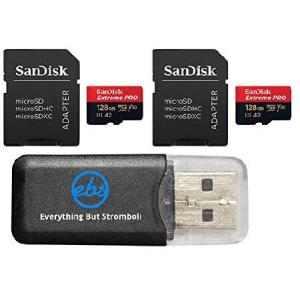 SanDisk 128GB Micro SDXC Extreme Pro Memory Card 2 Pack Works with GoPro Hero 8 Black, Max 360 Action Cam U3 V30 4K A2 Class 10 (SDSQXCY-128G-GN6MA) B
