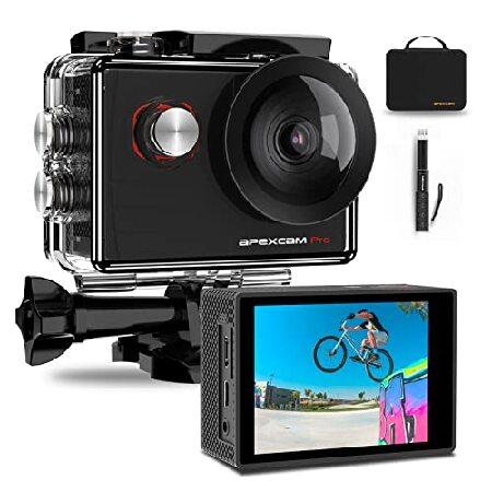 Apexcam 4K Action Camera EIS Stabilization 131FT W...