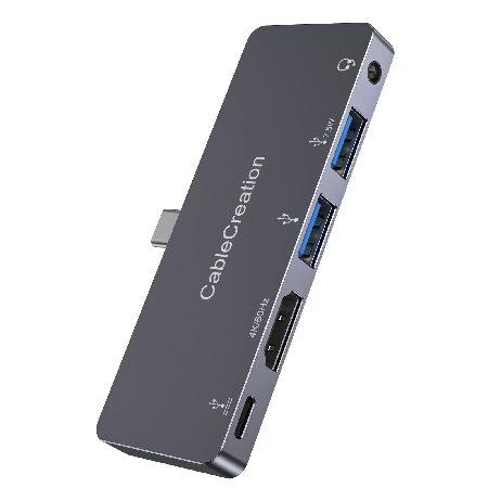 USB C ハブ, CableCreation 5-in-1 Type-C ハブ 4K@60Hz H...