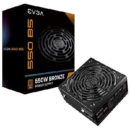 EVGA 550 B5、80 Plus BRONZE 550W、フルモジュラー、EVGA ECOモー...