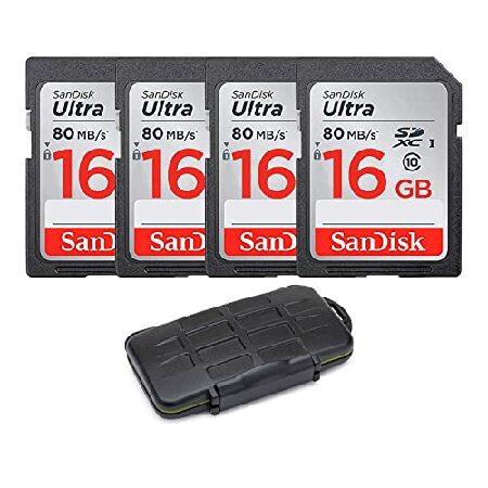 SanDisk Ultra 16GB Class 10 SD Memory Card (4-Pack...