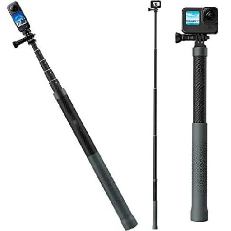 Selfie Stick Long Pole Invisible 120cm/47.2 inch C...