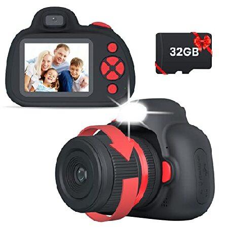 子供用カメラ,キッズ,男の子と女の子のためのトイカメラ,4800万画素 1080P HD 動画,一眼...