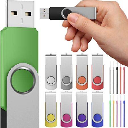 Flash Drives 8GB USB 3.0 Pack Multicolor 10 Pack f...