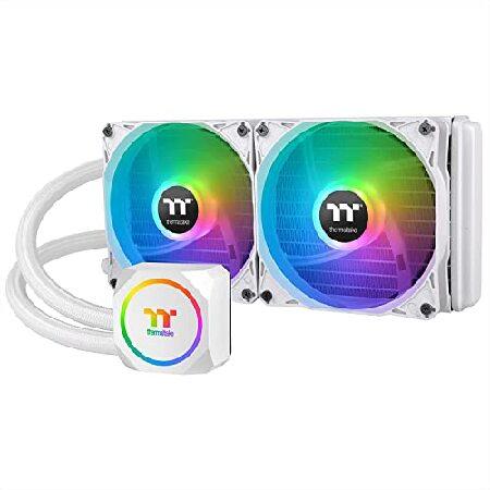 Thermaltake TH240 ARGB マザーボード同期スノーエディション Intel LGA...