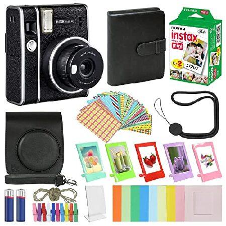 富士フイルム Instax Mini 40 インスタントフィルムカメラ ブラック キャリーケース付き...