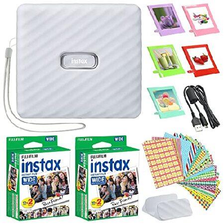 富士フイルム Instax Link ワイドスマートフォンプリンター + Fuji Instax フ...