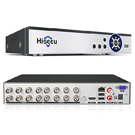 Hiseeu 16チャンネルDVR 5MP/1080P デジタルビデオレコーダー 防犯カメラDVR ...