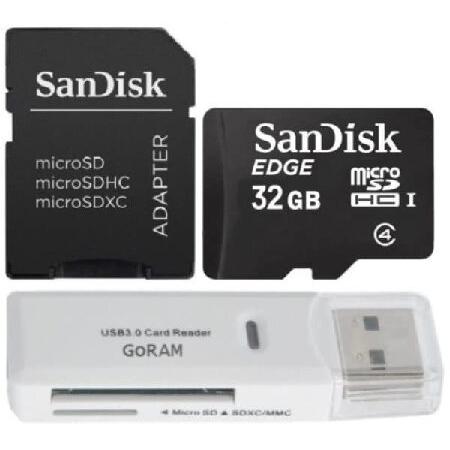 SanDisk (サンディスク) 32GB クラス4 MicroSDカードSDQAB-032G アダ...