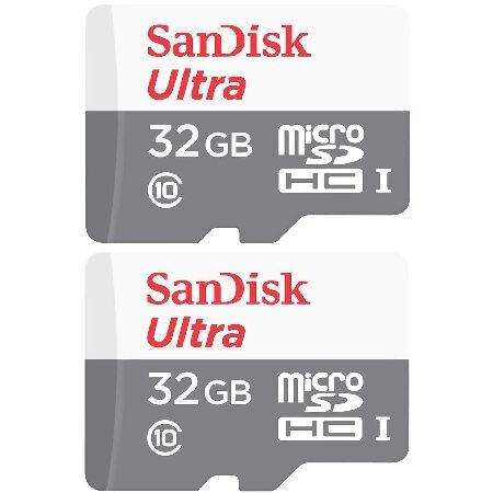 SanDisk (サンディスク) 32GB Ultra (2パック) MicroSD Class 1...