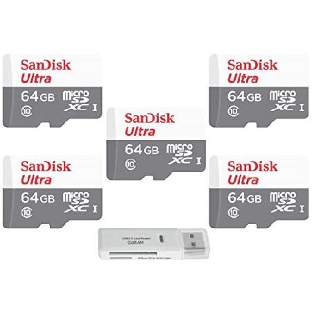 SanDisk (サンディスク) 64GB Ultra (5パック) MicroSD Class 1...