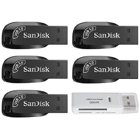SanDisk (サンディスク) 128GB (5パック) ウルトラシフト USB 3.0 高速 1...