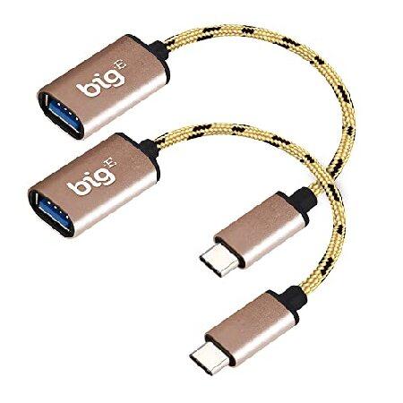 Big-E USB C - USB 3.0 A メス (2パック) OTGアダプター Samsung...