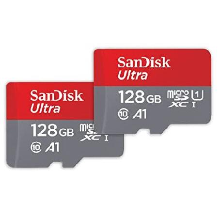 SanDisk Ultra microSDXC 140MBs+Adapt 2パック ブラック SDS...