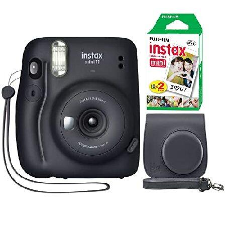 富士フイルム Instax Mini 11 インスタントカメラ チャコールグレー + ミニメイトカス...