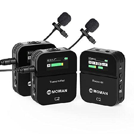 Moman C2X Wireless Lavalier Microphone, 2.4GHz Wir...