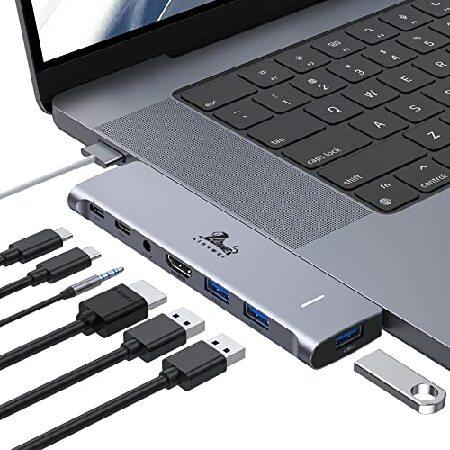 USB Cハブアダプター MacBook Pro/Air M1M2 2022 2021 2020 1...