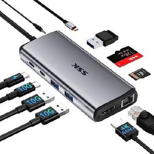 Vigoole 10 in 1 USB C ハブ HDMI 4K@60Hz、USB-C ハブ Typ...