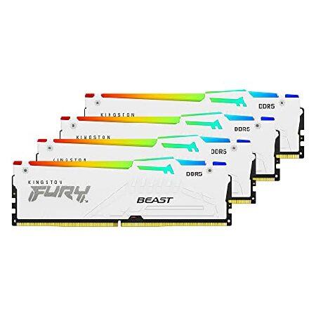 Kingston (キングストン) FURY Beast (フューリービースト) ホワイト RGB ...