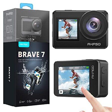 AKASO Brave 7 4K30FPS 20MP WiFi Action Camera with...