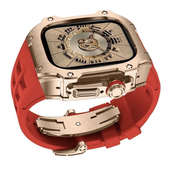 アップルウォッチ バンド Apple Watch ベルト Ultra 49mm R-red stra...