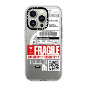 CASETiFY クリア MagSafe対応 iPhone 15 Pro ケース 黄ばみにくい素材 / 2mからの落下試験をクリア / MagSafe に対応 レタープリント Print PP-0008 クリ｜valueselection2