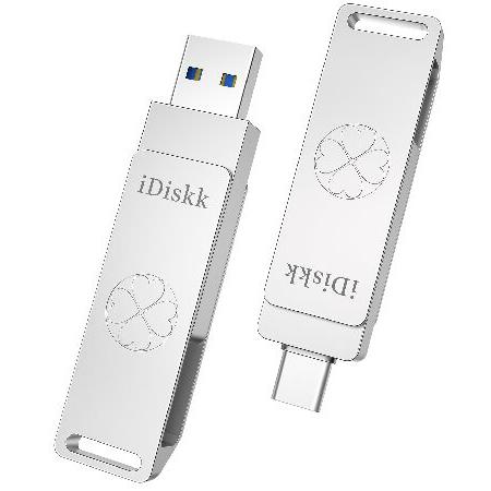 iDiskk 超高速ソリッドステート256GB iPhone15対応 フラッシュメモリ USB3.2...