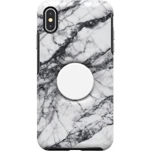 OtterBox + Pop Symmetryシリーズケース iPhone Xs MAX用 (X/Xs/Xrではありません) ホワイトマーブルとホワイトのポップトップ｜valueselection2