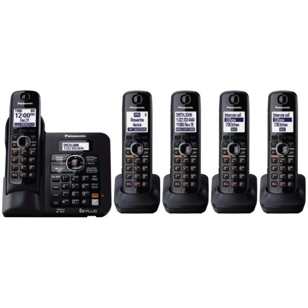 Panasonic KX-TG6645B DECT 6.0 Cordless Phone with ...