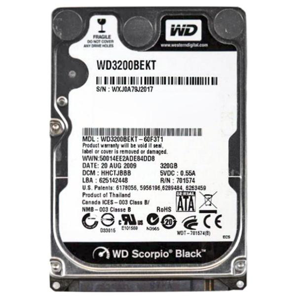 Western Digital 内部部品 WD3200BEKT ブラック