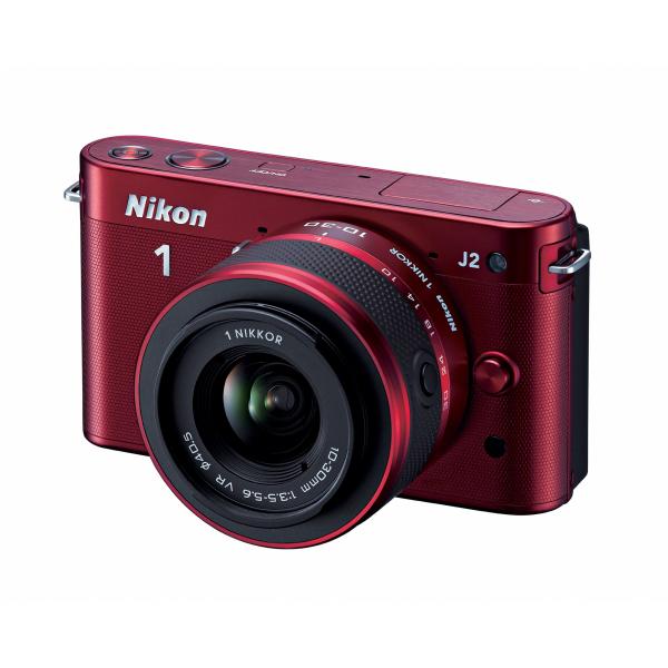 Nikon 1 J2 10.1 MP HD デジタルカメラ 10-30mm 30-110mm VRレ...