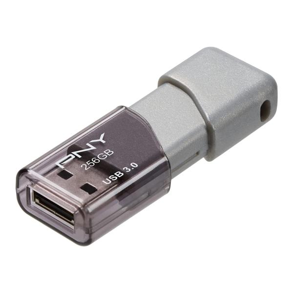 PNY USBフラッシュドライブ P-FD256TBOP-GE グレー