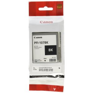 Canon PFI-107 BK - 130 ml - photo black - original - ink tank - for imagePROGRAF iPF670, iPF680, iPF685, iPF770, iPF780, iPF785