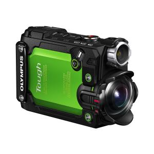 Olympus Stylus Tough TG-Tracker - Action camera - mountable - 8.0 MP - 4K / 30 fps - Wi-Fi - underwater up to 98.4 ft - green