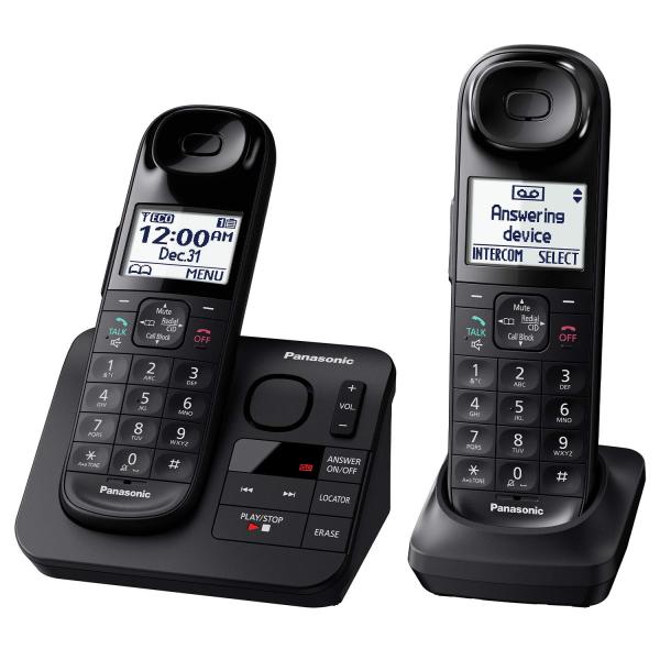 Panasonic 固定電話 KX-TGL432B 携帯電話本体 ブラック