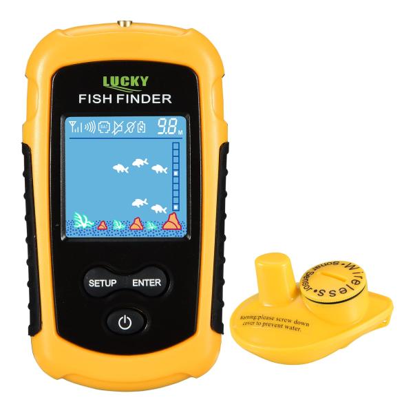 LUCKY 魚群探知機 水深測定器 FFCW1108-1 フィッシングツールその他 イエロー