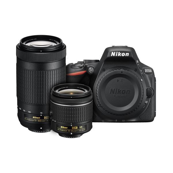 Nikon D5500 DX-format Digital SLR Dual Lens Kit w/...