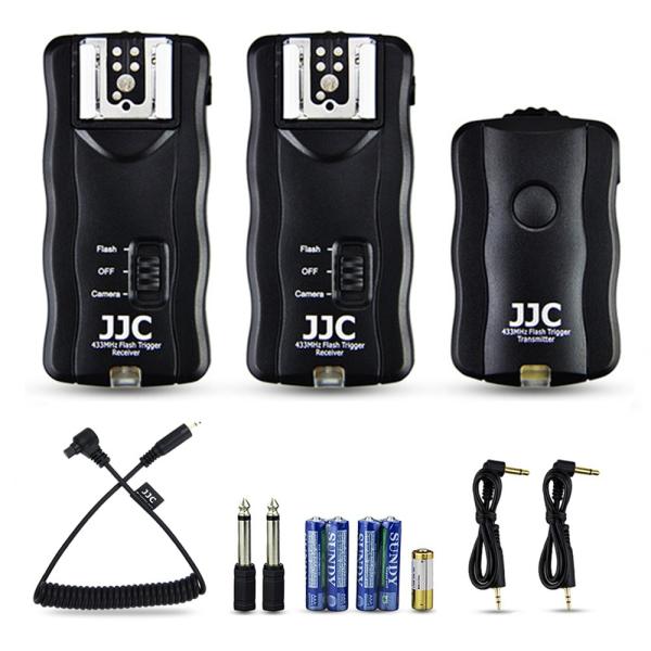 JJC 3-in-1 Wireless Flash Trigger ＆ Shutter Remote...