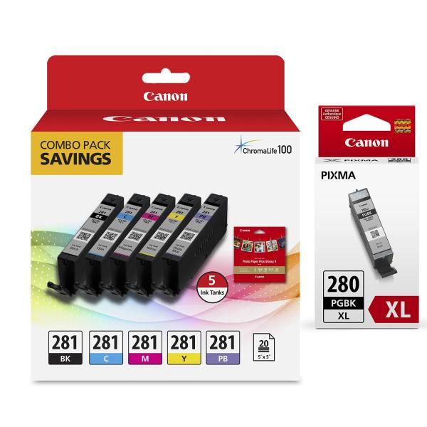 Canon インクジェットプリンター用インク CNCLI281-PB-20SEETS+PGI280-...
