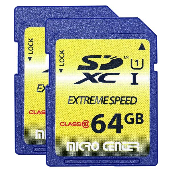 64GB SD Card Class 10 SDXC Flash Memory Card Full ...