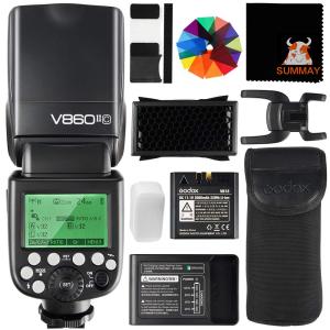 GODOX V860II-C Camera Flash Speedlite for Canon Camera 2.4G Wireless E-TTL 1/8000s High-Speed Sync GN60 Speedlight Photography