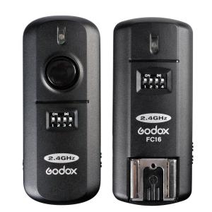 Godox FC-16 2.4Ghz 16 Channels Studio Remote Wireless Flash Trigger with Remote Receiver for Nikon Camera D3100 D3200 D600 D90 D800E D800 D700 D300S D