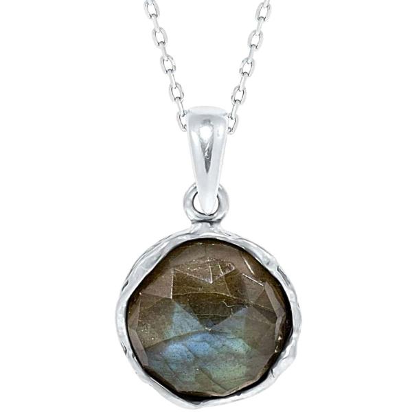 925 Sterling Silver Labradorite Necklace - Dainty ...