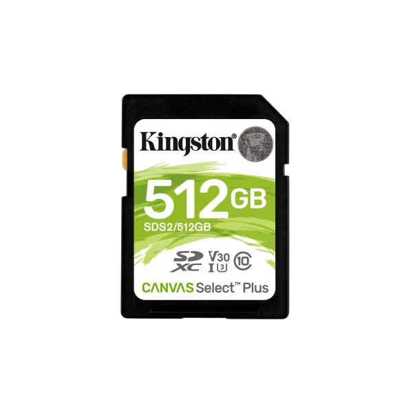 キングストン SDXCカード512GB 最大100MB/s Class10 UHS-I U3 V30...