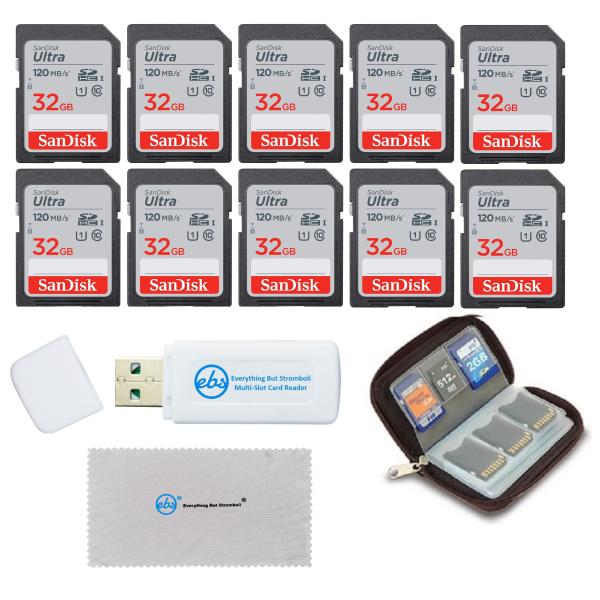SanDisk 32GB Ultra SD Memory Card (10 Pack) SDHC U...