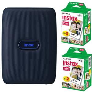 富士フィルム Instax Mini Link スマートフォンプリンター + 富士フィルム ( 40シート) - Instax Miniプリンターセット