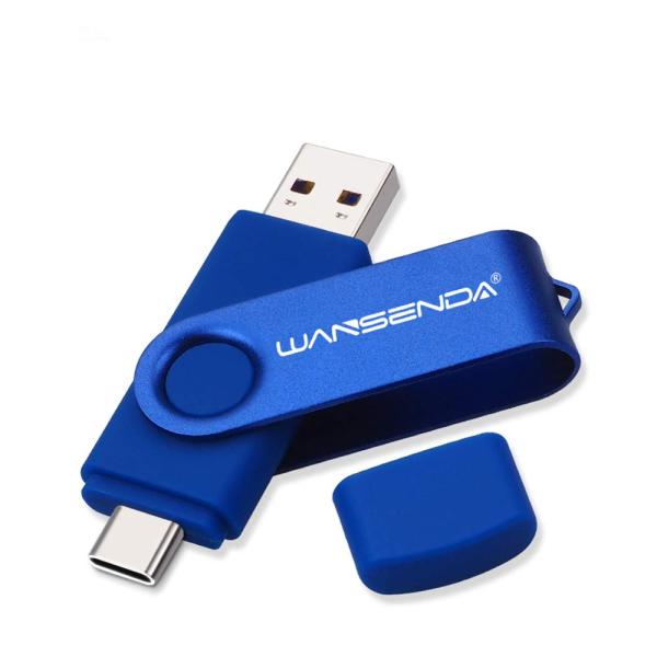 WANSENDA OTG USB C Type C フラッシュドライブ 2イン1 USB 3.0/3...