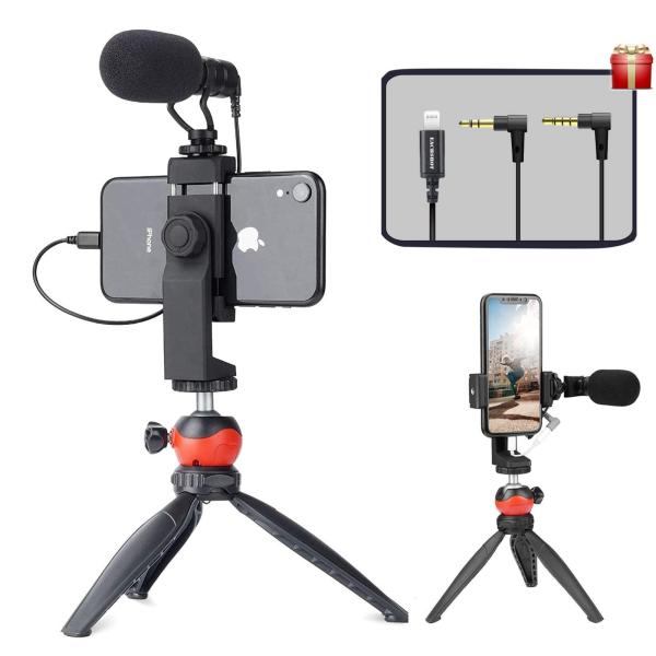 EACHSHOT Smartphone Vlogging Kit with Microphone,T...