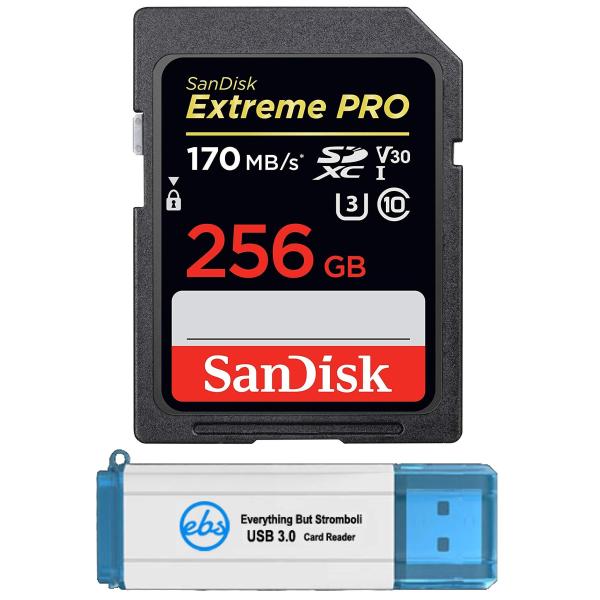 SanDisk 256GB Extreme Pro SD Card SDXC UHS-I Card ...