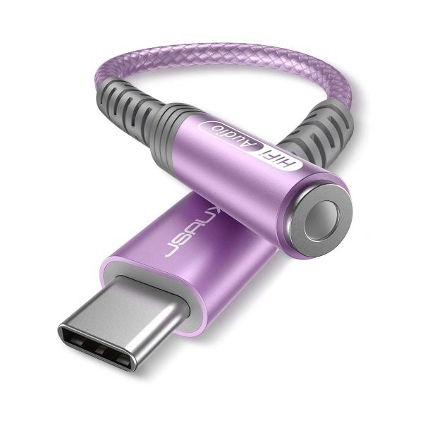 JSAUX USB Type C〜3.5mmメス型 ヘッドホンジャック アダプター USB C - ...